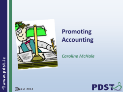 Promoting Accounting Powerpoint