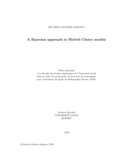 A Bayesian approach to Hybrid Choice models