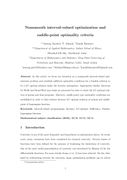Nonsmooth interval-valued optimization and saddle