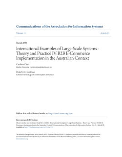 International Examples of Large-Scale Systems