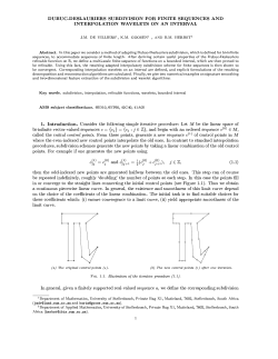 DUBUC-DESLAURIERS SUBDIVISION FOR FINITE SEQUENCES
