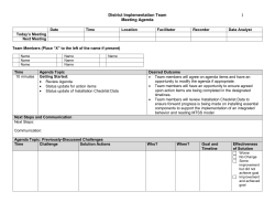 Sample Agenda Template