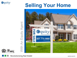 Selling Your Home - Equity Real Estate
