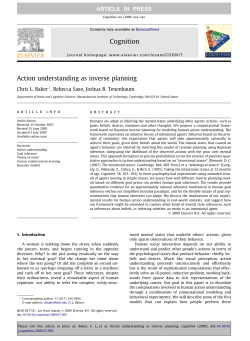 Action understanding as inverse planning