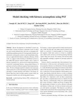 Model checking with fairness assumptions using PAT