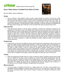 How a Video Game is Created From Start to Finish