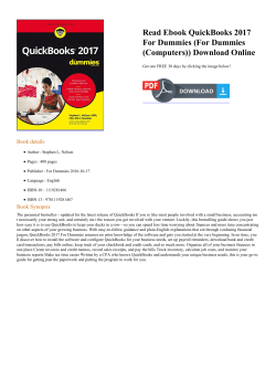 Read Ebook QuickBooks 2017 For Dummies (For