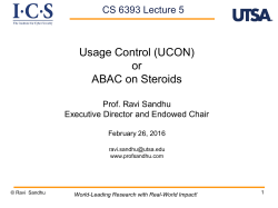 L5 - Prof. Ravi Sandhu