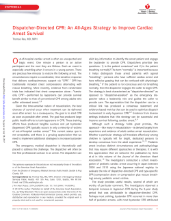DispatcherDirected CPR: An AllAges Strategy to Improve Cardiac