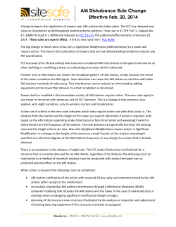 AM Disturbance Rule Change