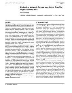 Biological Network Comparison Using Graphlet Degree Distribution