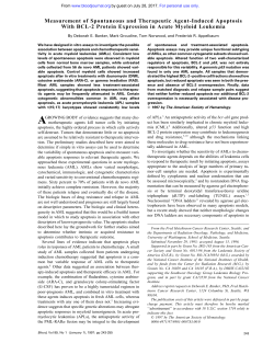 Measurement of Spontaneous and Therapeutic Agent