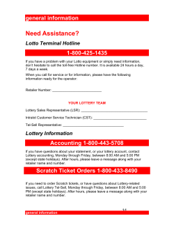 Heading 1 - Montana Lottery | Home