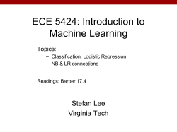 ECE 5984: Introduction to Machine Learning