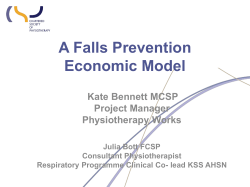 Is physiotherapy a cost-effective way of preventing falls