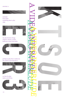 interlude, n. interlude from ludus something about a play /play the