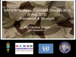 Gender Perspectives in Military Operations