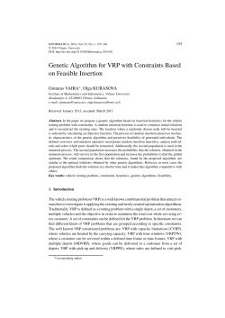 Genetic Algorithm for VRP with Constraints Based on Feasible