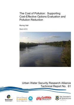 The cost of pollution - Urban Water Security Research Alliance