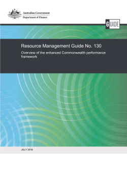 RMG 130 Overview of the enhanced Commonwealth performance