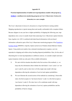 Appendix S2 Practical implementation of multievent trap