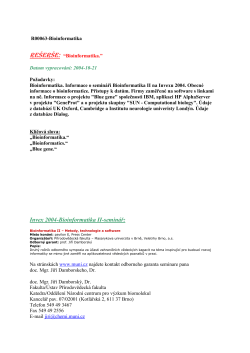 Companies in the Bioinformatics Software and Software