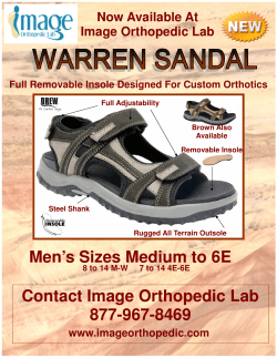 Image Ortho Warren sandal flyer