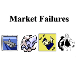 Market Failures