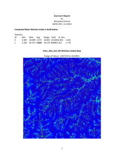 Exercise 4 Report by Alexandra Permar GEOG 591 | 4.2.2012