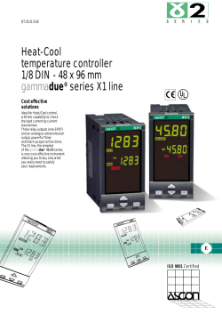 Heat-Cool temperature controller 1/8 DIN