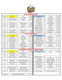 CENTERFIELD SNIPER COMPETITION RUN COMPETITION