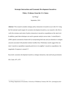 Strategic Interaction and Economic Development