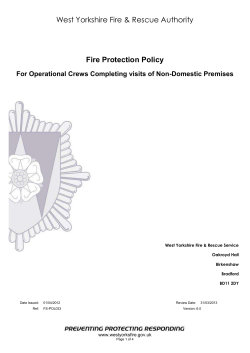 For Operational Crews Completing visits of Non