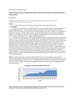 Tony Chang - Environmental Statistics Group