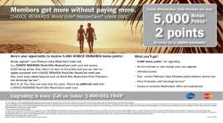 2 points 5,000Bonus - Choice Rewards