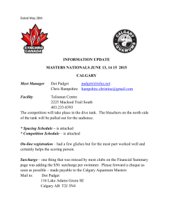 Competition Schedule