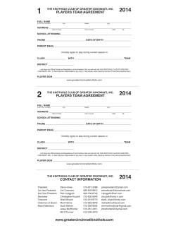 PLAYERS TEAM AGREEMENT www - PYO