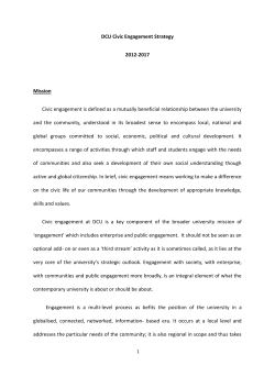 DCU Civic Engagement Strategy 2012