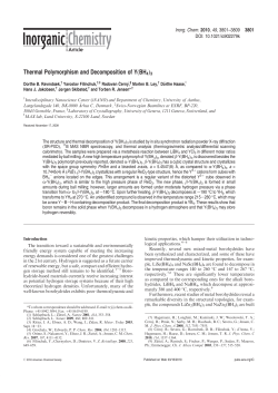 Thermal Polymorphism and Decomposition of Y(BH4)3