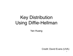 Key Distribution Using Diffie