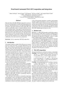 Proof-based Automated Web API Composition and