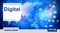 Allianz Capital Markets Day