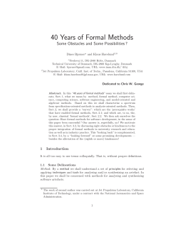 40 Years of Formal Methods