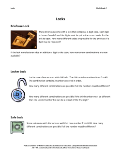 Locks Briefcase Lock