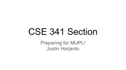 CSE 341 Section