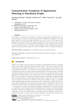 Communication Complexity of Approximate Matching in Distributed