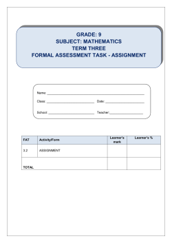 Assignment Graphs Term 3 final