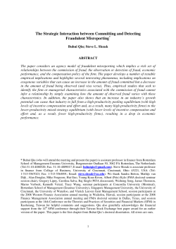 The Strategic Interaction between Committing and Detecting