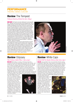 performance review Odyssey review WhiteCaps review TheTempest