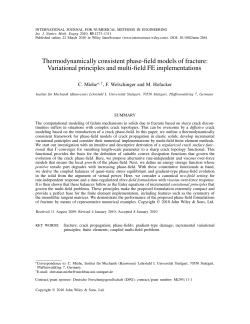 Thermodynamically consistent phase?field models of fracture
